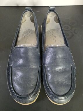 Merrell Women's Black Leather Slip-On Loafers